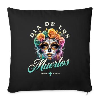 Dia De Los Muertos - Sofakissenbezug 45 x 45 cm - Schwarz - Vorne