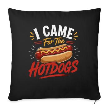 Glizzy Gobbler Sausage Buns Snack Humor - Sofa pillowcase 17,3'' x 17,3'' (45 x 45 cm) - black - Front