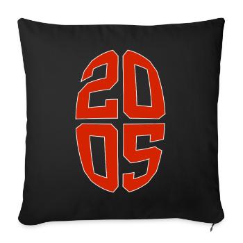 21 YEARS OLD 2005 21ST BIRTHDAY - Sofa pillowcase 17,3'' x 17,3'' (45 x 45 cm) - black - Front