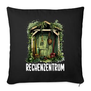 Gemüsebeet Gartenarbeit Hochbeet Kleingarten Humor - Sofakissenbezug 45 x 45 cm - Schwarz - Vorne