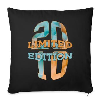 ÉDITION LIMITÉE 2010 16 ANS 16E ANNIVERSAIRE - Housse de coussin décorative 45 x 45 cm - noir - Devant