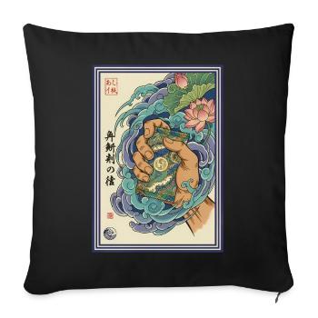 Ripping Booster Packs Trading Card Binder Hero - Sofa pillowcase 17,3'' x 17,3'' (45 x 45 cm) - black - Front