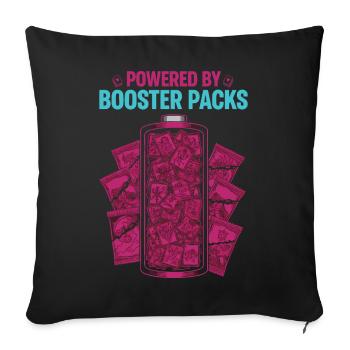 Angetrieben von Booster Packs Sammelkartensammler - Sofakissenbezug 45 x 45 cm - Schwarz - Vorne
