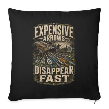 Archery Archer - Sofa pillowcase 17,3'' x 17,3'' (45 x 45 cm) - black - Front