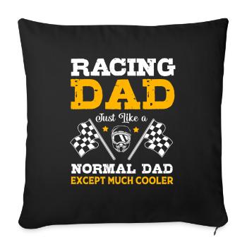 Drag Race - Sofa pillowcase 17,3'' x 17,3'' (45 x 45 cm) - black - Front