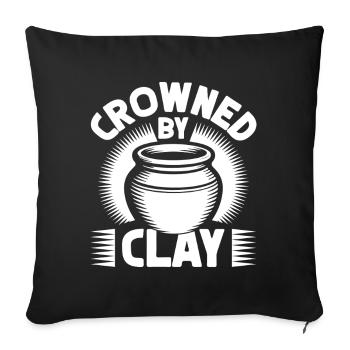 Artistes de la poterie par Clay Pottery - Housse de coussin décorative 45 x 45 cm - noir - Devant
