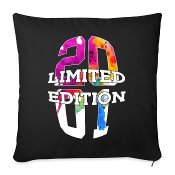 LIMITED EDITION 2001 25 YEARS 25TH BIRTHDAY - Sofa pillowcase 17,3'' x 17,3'' (45 x 45 cm) - black - Front