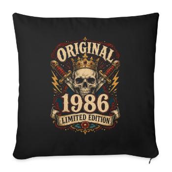 Édition Originale Limitée 1986 - Housse de coussin décorative 45 x 45 cm - noir - Devant