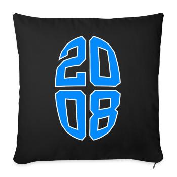 18 ANS 2008 18E ANNIVERSAIRE - Housse de coussin décorative 45 x 45 cm - noir - Devant
