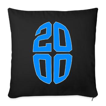 26 YEARS OLD 2000 26TH BIRTHDAY - Sofa pillowcase 17,3'' x 17,3'' (45 x 45 cm) - black - Front