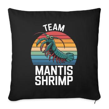 Team Mantis Shrimp Retro Rainbow - Sofa pillowcase 17,3'' x 17,3'' (45 x 45 cm) - black - Front