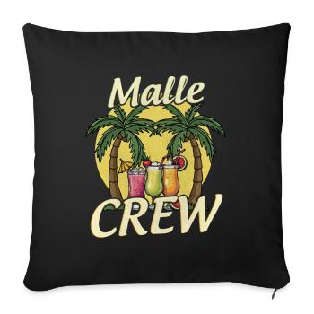 Malle Crew - Housse de coussin décorative 45 x 45 cm - noir - Devant