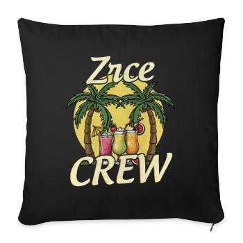 Zrce Party Crew - Sofa pillowcase 17,3'' x 17,3'' (45 x 45 cm) - black - Front