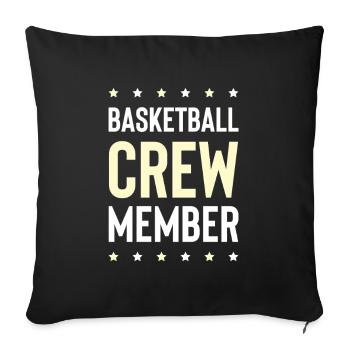 Équipe de basket-ball - Housse de coussin décorative 45 x 45 cm - noir - Devant