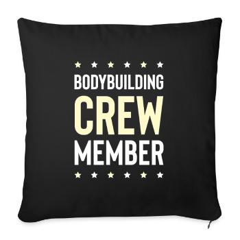 Équipe de culturisme - Housse de coussin décorative 45 x 45 cm - noir - Devant