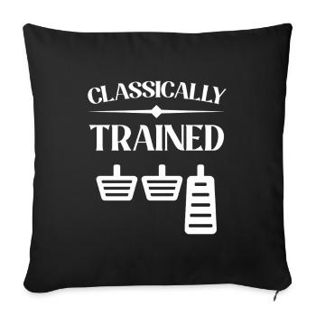 Classically trained Car lover car guy mechanic - Sofakissenbezug 45 x 45 cm - Schwarz - Vorne