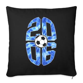 20 ANS DE NAISSANCE FOOTBALL 2006 20E ANNIVERSAIRE - Housse de coussin décorative 45 x 45 cm - noir - Devant