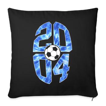 22 ANS DE NAISSANCE 2004 FOOTBALL 22E ANNIVERSAIRE - Housse de coussin décorative 45 x 45 cm - noir - Devant