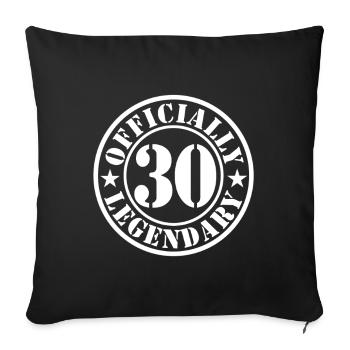 30th Birthday 30 Years Man Woman Level 30 - Sofa pillowcase 17,3'' x 17,3'' (45 x 45 cm) - black - Front