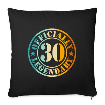 30th Birthday 30 Years Man Woman Level 30 - Sofa pillowcase 17,3'' x 17,3'' (45 x 45 cm) - black - Front