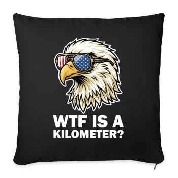 American Eagle Flag Goggles - Sofa pillowcase 17,3'' x 17,3'' (45 x 45 cm) - black - Front