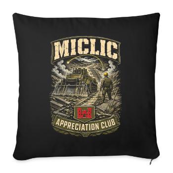 Mécanicien militaire - Housse de coussin décorative 45 x 45 cm - noir - Devant