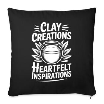 Pottery Artists Heartfelt Inspirations Pottery - Sofakissenbezug 45 x 45 cm - Schwarz - Vorne