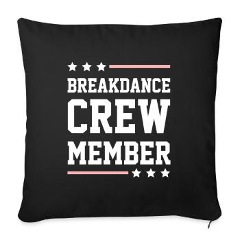 Équipe de breakdance - Housse de coussin décorative 45 x 45 cm - noir - Devant