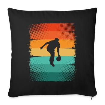 Bowling - Sofakissenbezug 45 x 45 cm - Schwarz - Vorne