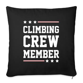 Climbing Crew - Sofa pillowcase 17,3'' x 17,3'' (45 x 45 cm) - black - Front