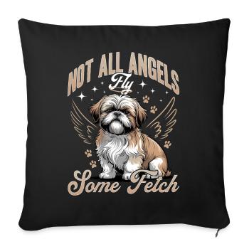Shih Tzu Dog Breed - Sofa pillowcase 17,3'' x 17,3'' (45 x 45 cm) - black - Front