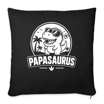 Papasaurus Fins Gläser - Sofakissenbezug 45 x 45 cm - Schwarz - Vorne
