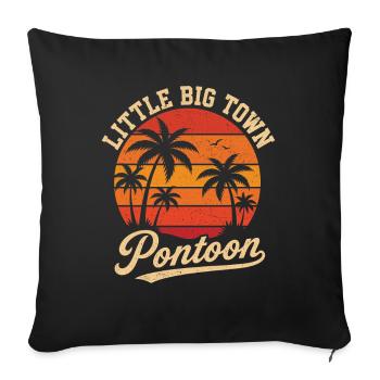 Little Big Town, Pontonland, Seeleben - Sofakissenbezug 45 x 45 cm - Schwarz - Vorne