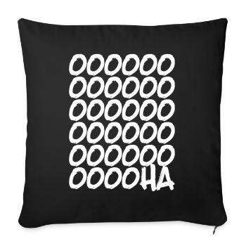 OOOOOHA - Sofa pillowcase 17,3'' x 17,3'' (45 x 45 cm) - black - Front