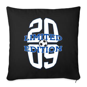 ÉDITION LIMITÉE 2009 FOOTBALL 17E ANNIVERSAIRE - Housse de coussin décorative 45 x 45 cm - noir - Devant