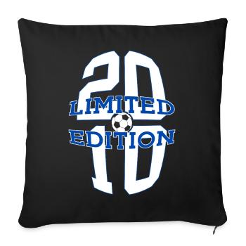 ÉDITION LIMITÉE 2010 FOOTBALL 16E ANNIVERSAIRE - Housse de coussin décorative 45 x 45 cm - noir - Devant