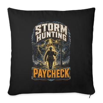 Line fitter Overhead line fitter - Sofa pillowcase 17,3'' x 17,3'' (45 x 45 cm) - black - Front