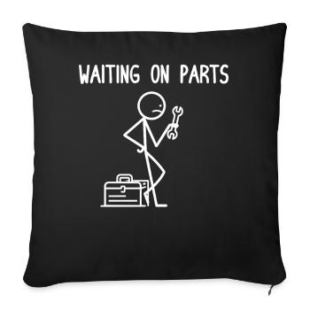 Mécanicien Humour Squelette Garage Cadeau - Housse de coussin décorative 45 x 45 cm - noir - Devant