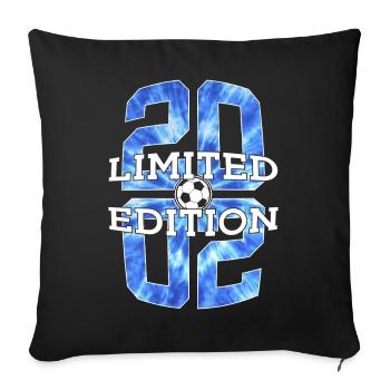 24E ANNIVERSAIRE DE FOOTBALL EN ÉDITION LIMITÉE 2002 - Housse de coussin décorative 45 x 45 cm - noir - Devant