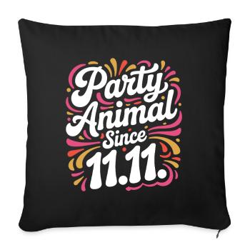 Karneval Party Kölner Animal Since 11.11. Köln - Sofa pillowcase 17,3'' x 17,3'' (45 x 45 cm) - black - Front