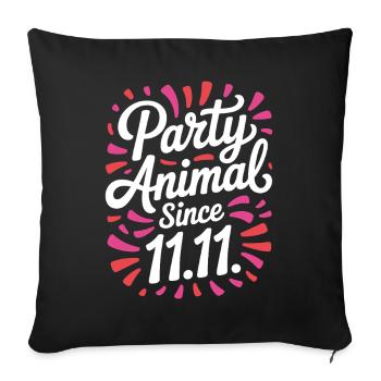 Karneval Party Kölner Animal Since 11.11. Köln - Sofa pillowcase 17,3'' x 17,3'' (45 x 45 cm) - black - Front