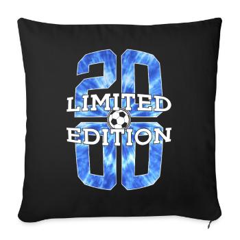 26E ANNIVERSAIRE DU FOOTBALL EN ÉDITION LIMITÉE DE 2000 - Housse de coussin décorative 45 x 45 cm - noir - Devant
