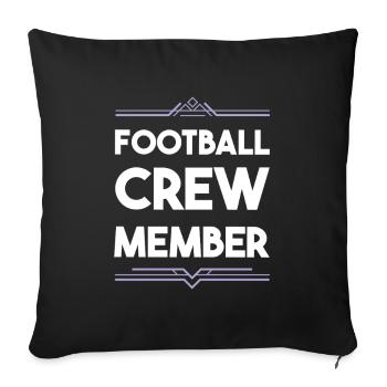 Football Crew - Sofakissenbezug 45 x 45 cm - Schwarz - Vorne