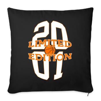 25E ANNIVERSAIRE DU BASKETBALL EN ÉDITION LIMITÉE 2001 - Housse de coussin décorative 45 x 45 cm - noir - Devant