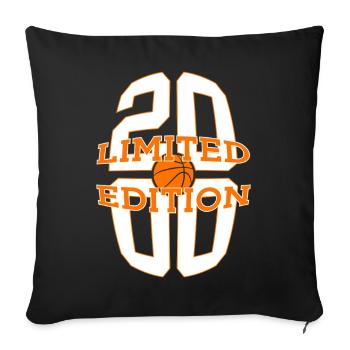 26E ANNIVERSAIRE DE BASKETBALL 2000 ÉDITION LIMITÉE - Housse de coussin décorative 45 x 45 cm - noir - Devant