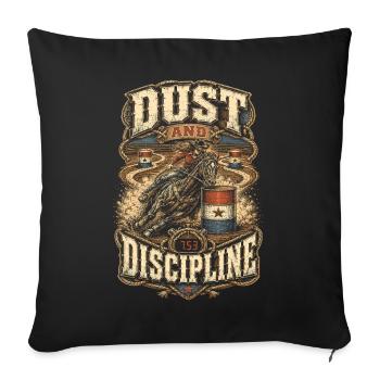 Rodeo American Dust And Discipline - Sofa pillowcase 17,3'' x 17,3'' (45 x 45 cm) - black - Front