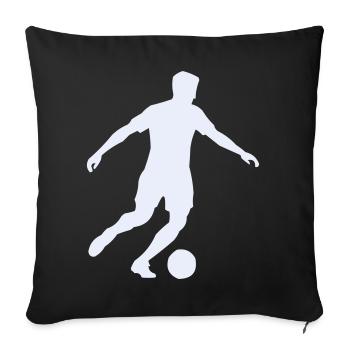 fussball_sport - Sofakissenbezug 45 x 45 cm - Schwarz - Vorne