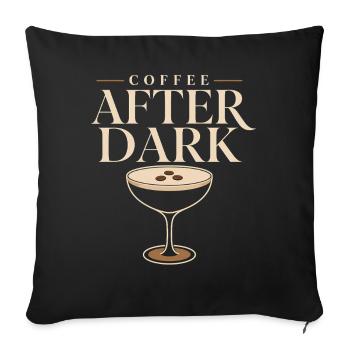 Espresso-martini-social-club-cocktail-geschenk - Sofakissenbezug 45 x 45 cm - Schwarz - Vorne