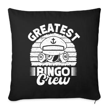 Bingo Joueur de Bingo Greatest Crew Bingo - Housse de coussin décorative 45 x 45 cm - noir - Devant
