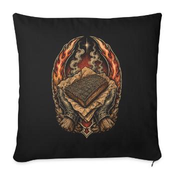 Concours de BBQ - Housse de coussin décorative 45 x 45 cm - noir - Devant